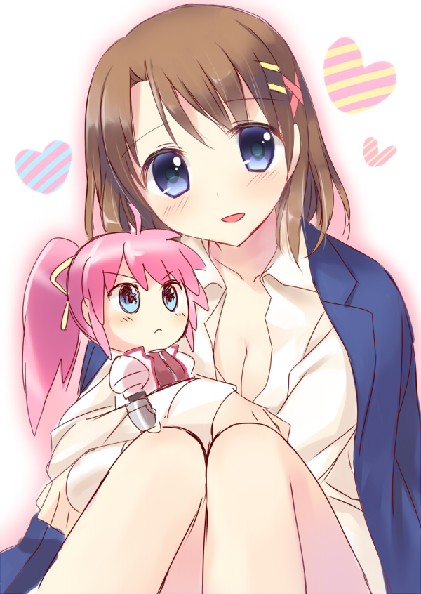 yagami hayate and signum (lyrical nanoha and 1 more) drawn by kuguri_oimo
