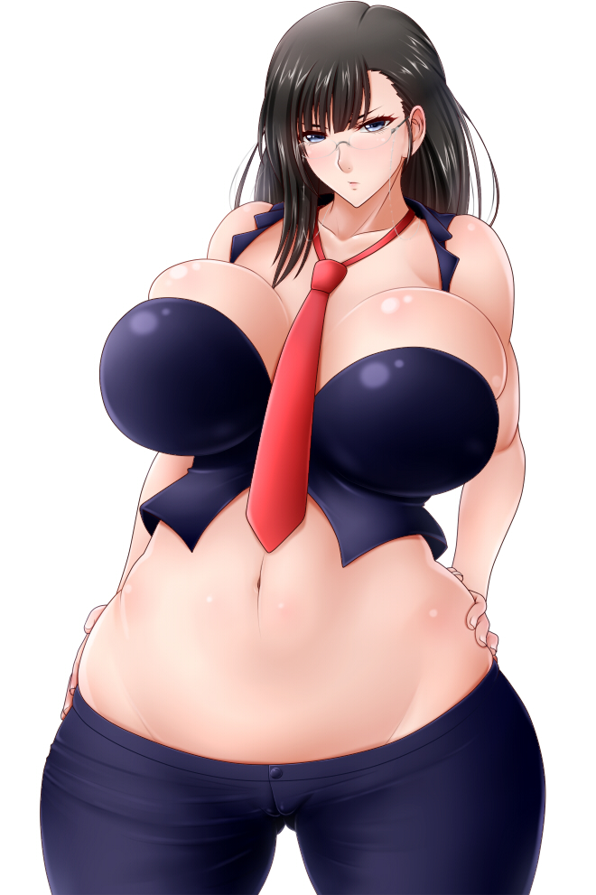 Anime curvy sex long hair
