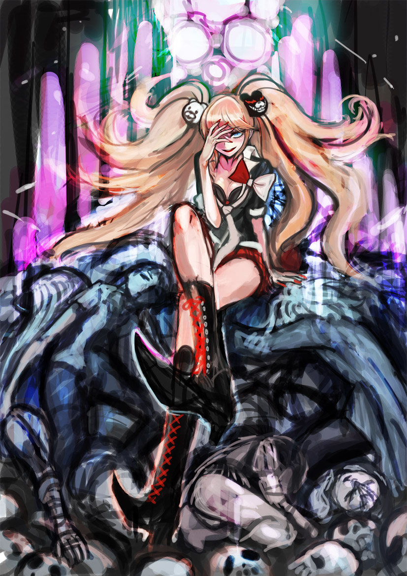 enoshima junko (danganronpa and 2 more) drawn by airi2