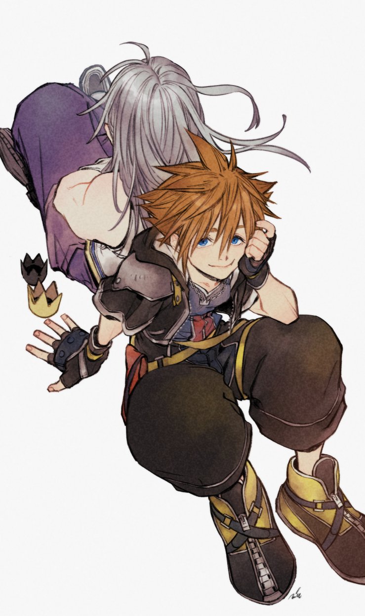 sora and riku (kingdom hearts and 1 more) drawn by mim_(mimya0600)