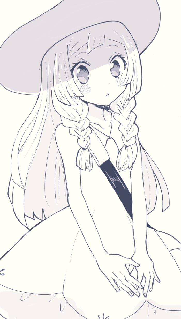 lillie (pokemon and 1 more) drawn by arouni22