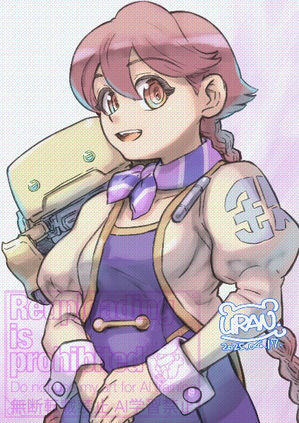 yachiyo and flycatcher robot (apocalypse hotel) drawn by rekka_uran