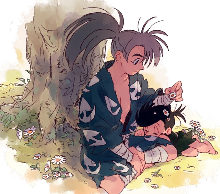 hyakkimaru and dororo (dororo) drawn by edmhhhnh