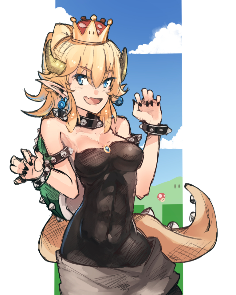 bowsette (mario and 1 more) drawn by advarcher