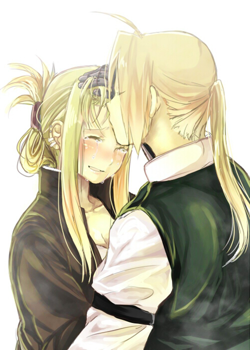 edward elric and winry rockbell (fullmetal alchemist) drawn by mitsu_yomogi