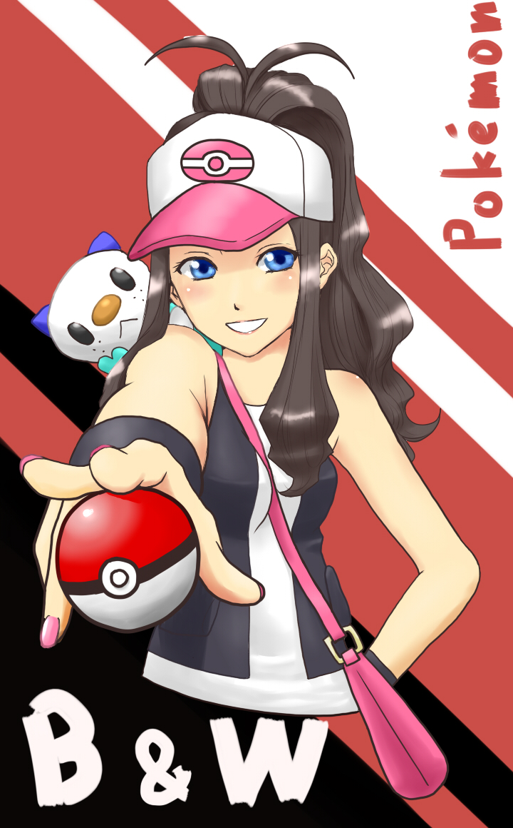 hilda and oshawott (pokemon and 1 more) drawn by saty-rokuji