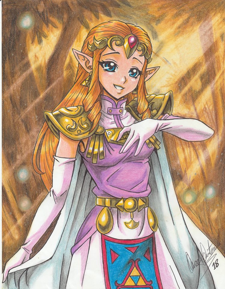 princess zelda (the legend of zelda and 1 more) drawn by ravernclouk