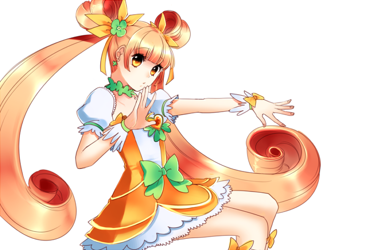 yotsuba alice and cure rosetta (precure and 1 more) drawn by senet17