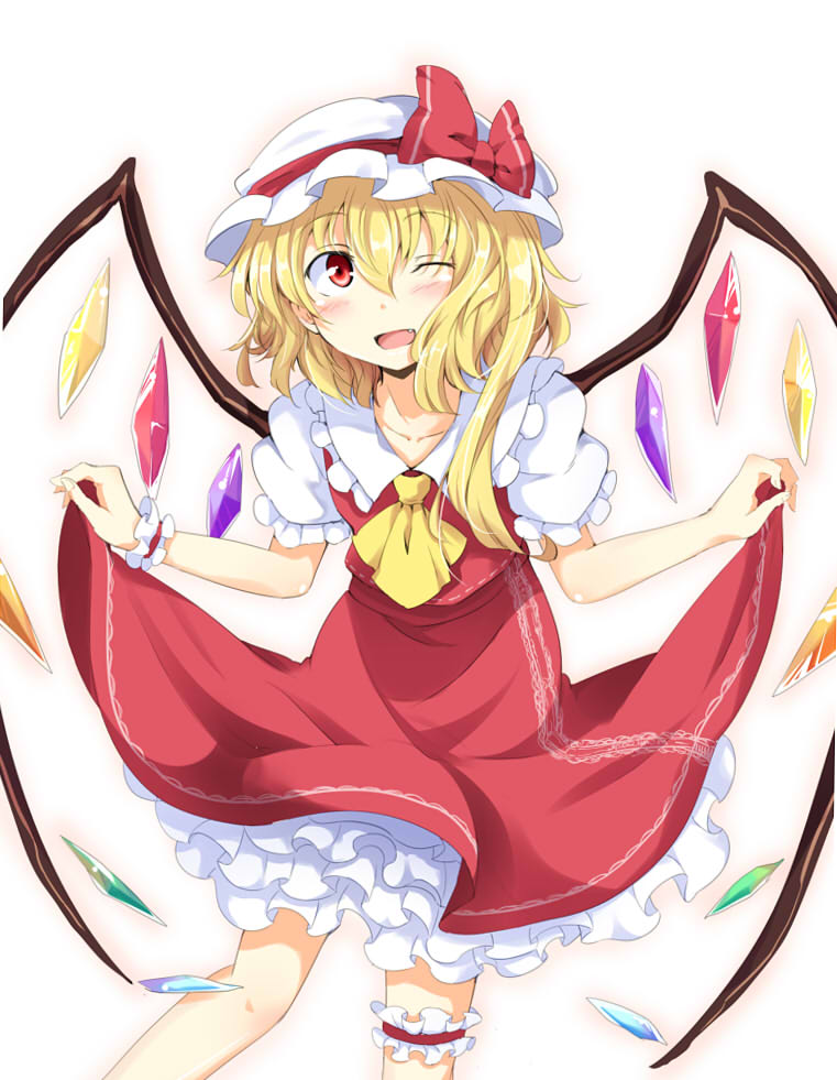 flandre scarlet (touhou) drawn by chata_maru_(irori_sabou)