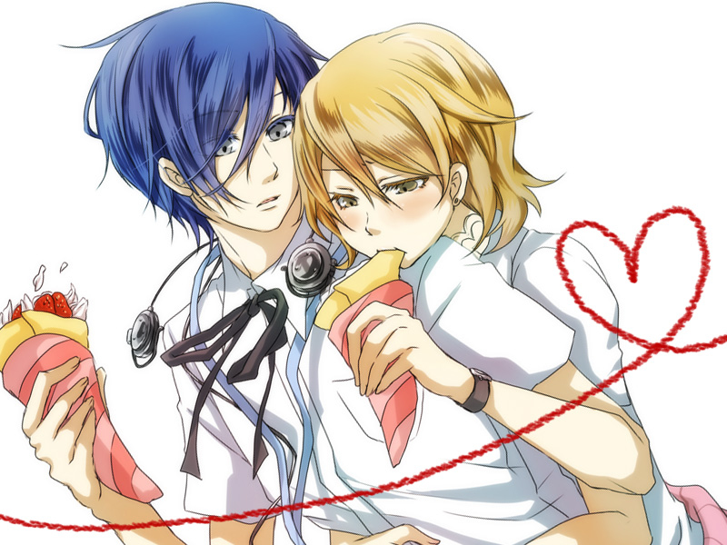 yuuki makoto and takeba yukari (persona and 1 more) drawn by pate_(tbit)