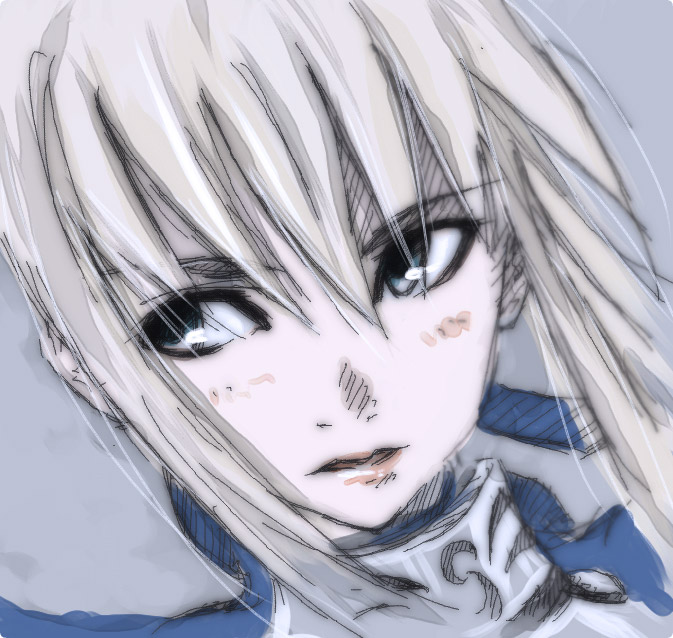 artoria pendragon and saber (fate and 1 more) drawn by koromoya