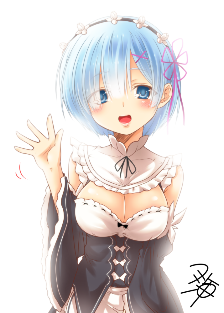 rem (re:zero kara hajimeru isekai seikatsu) drawn by yua_(checkmate)
