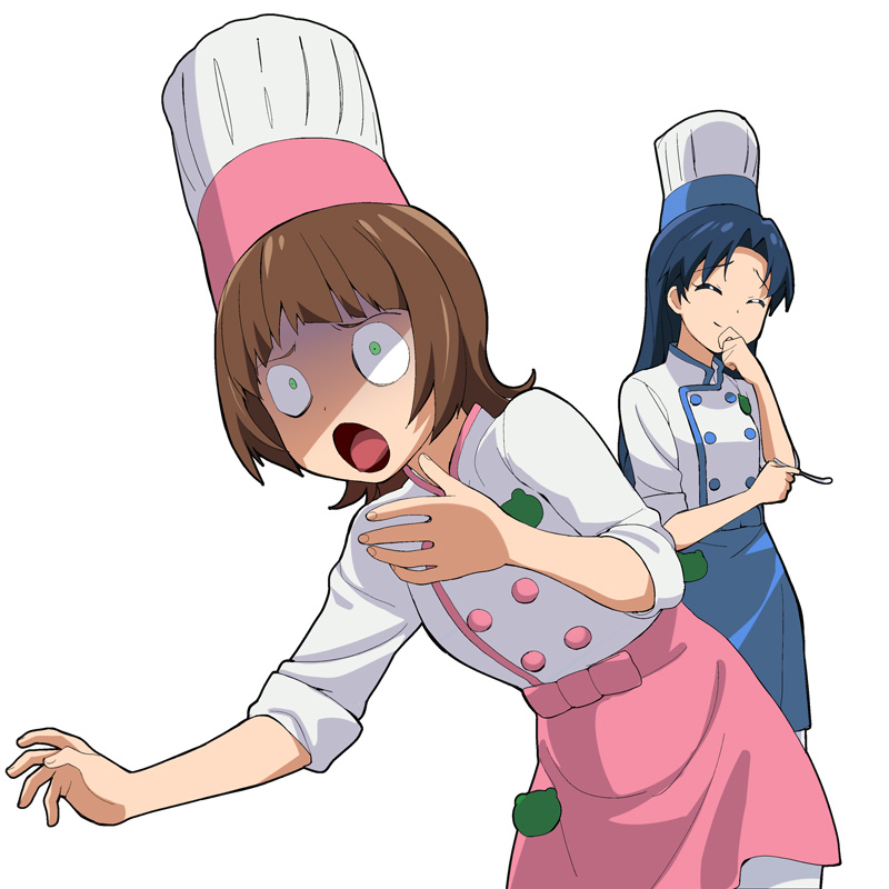 kisaragi chihaya and amami haruka (idolmaster) drawn by a1_(initial-g)