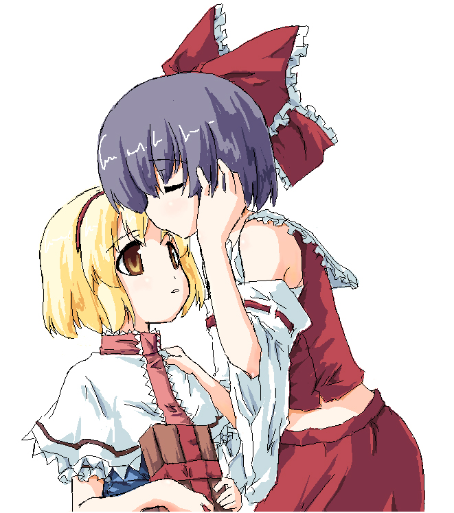 hakurei reimu and alice margatroid (touhou) drawn by sakuraba_yuuki