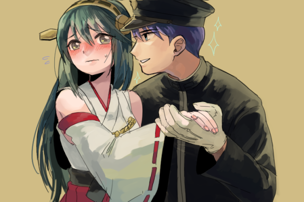 admiral and haruna (kantai collection) drawn by shigemitsu_jun