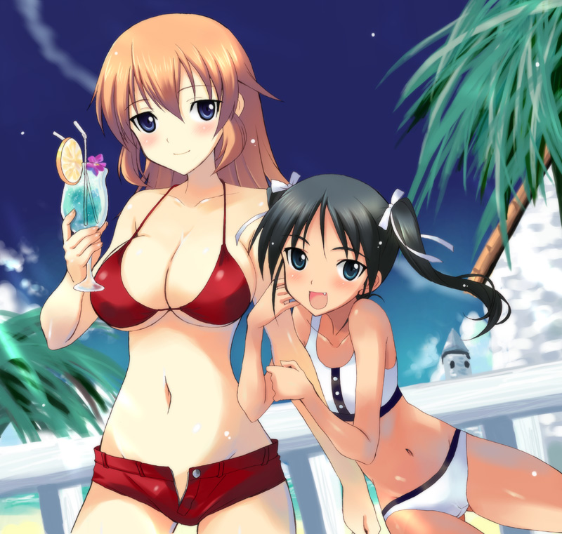 charlotte e. yeager and francesca lucchini (world witches series and 1 more) drawn by kyogoku_shin