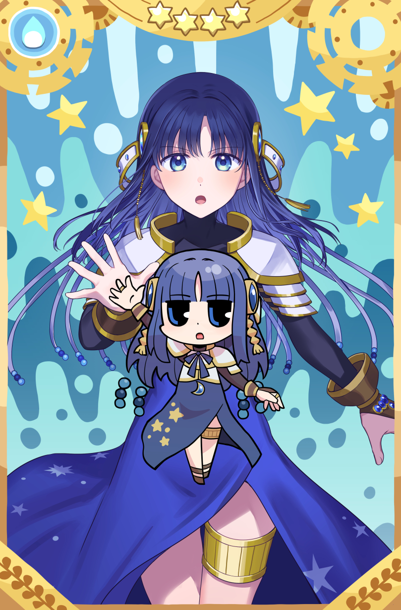 nanami yachiyo (mahou shoujo madoka magica and 1 more) drawn by fuji_fujino and papa_(shimeguru)