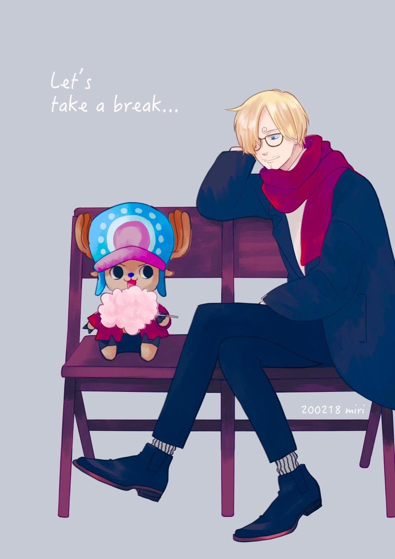 sanji and tony tony chopper (one piece) drawn by miri_(xxxmirink)