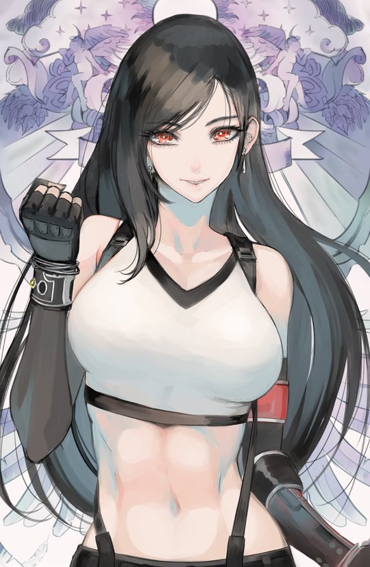 tifa lockhart (final fantasy and 2 more) drawn by mins_(minevi)