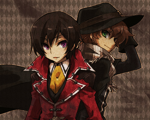 hakurei reimu, kirisame marisa, lelouch vi britannia, and kururugi suzaku (touhou and 2 more) drawn by mecco
