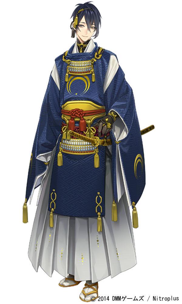 mikazuki munechika (touken ranbu and 1 more) drawn by sata_(ipev)