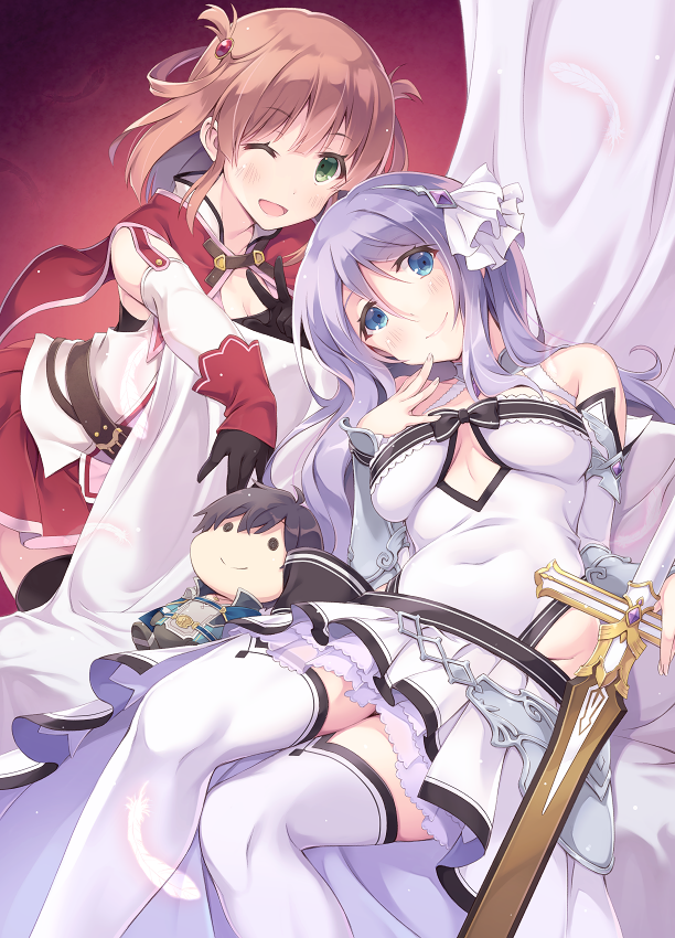 yuuki, shizuru, and rino (princess connect!) drawn by itoichi.