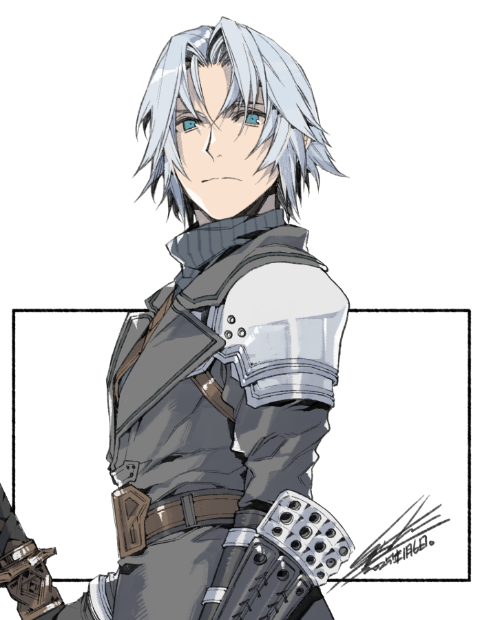 sephiroth (final fantasy and 2 more) drawn by hiryuu_(kugelcruor)