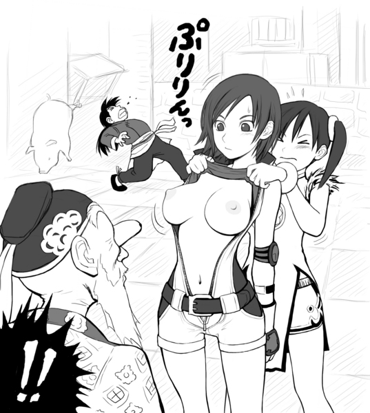kazama asuka, ling xiaoyu, lei wulong, and wang jinrei (dragon ball and 1 more) drawn by hawk_(cwmg)