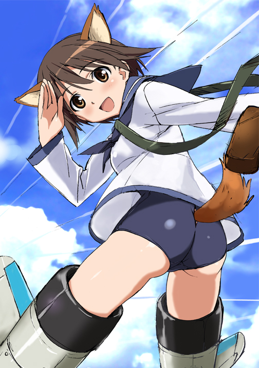 miyafuji yoshika (world witches series and 1 more) drawn by takamura_kazuhiro