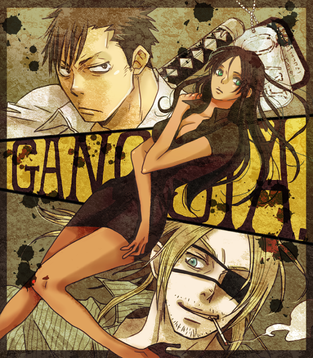 nicolas brown, worick arcangelo, and alex benedetto (gangsta) drawn by hyakumitsu