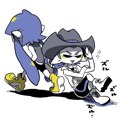inkling player character, inkling girl, and inkling boy (splatoon and 1 more) drawn by nana_(raiupika)
