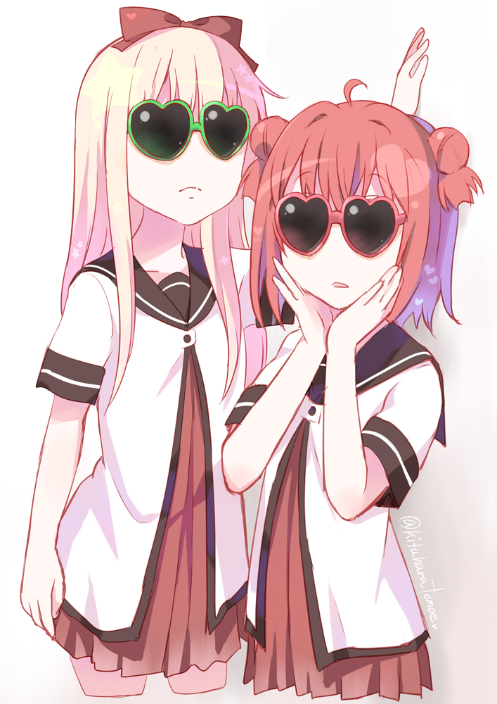 toshinou kyouko and akaza akari (yuruyuri) drawn by kitahara_tomoe_(kitahara_koubou)
