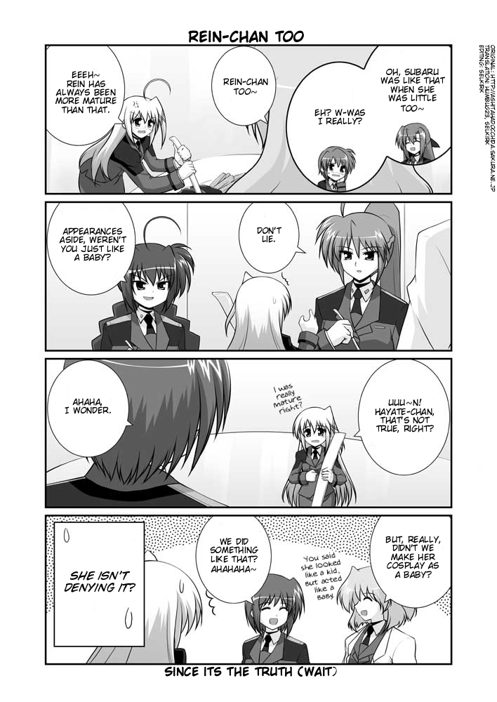 yagami hayate, vita, signum, subaru nakajima, reinforce zwei, and 2 more (lyrical nanoha and 1 more) drawn by mikage_takashi