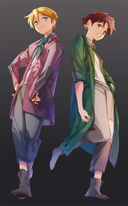 romeo and alfredo martini (romeo no aoi sora) drawn by popqn