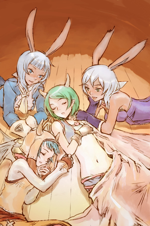 valentyne, prima donna, mayhew, lili, and aluette (final fantasy and 2 more) drawn by kno_(anahita)