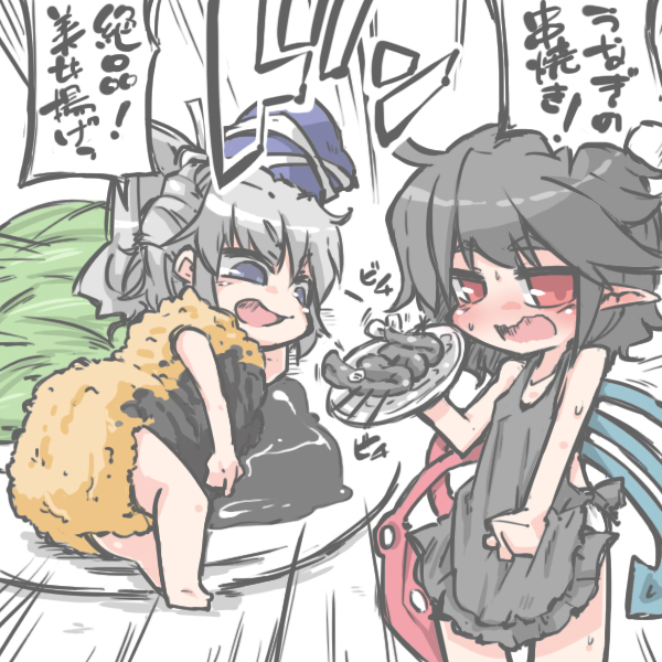 houjuu nue and mononobe no futo (touhou) drawn by kureha_mitsushige