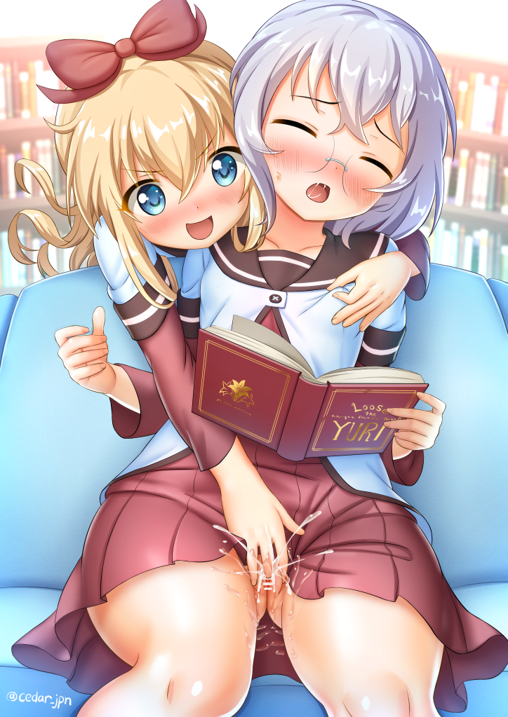 toshinou kyouko and ikeda chizuru (yuruyuri) drawn by cedar_(cedar_japonica)