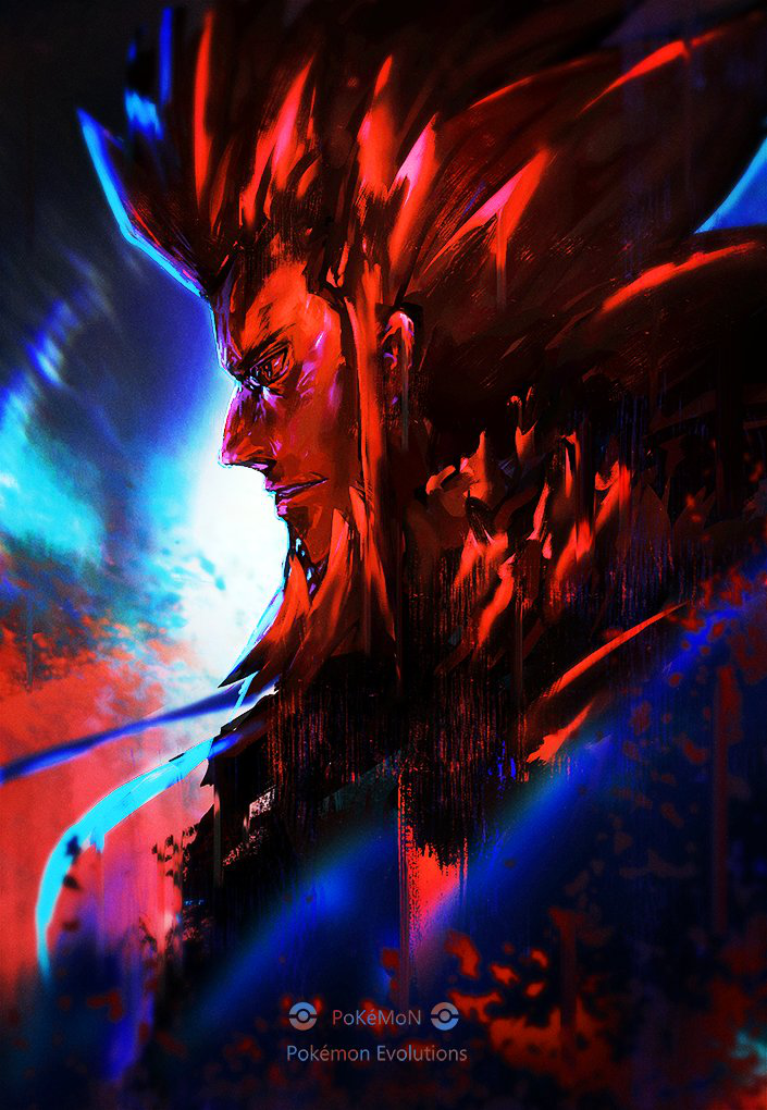lysandre (pokemon and 2 more) drawn by otsumami_(bu-bu-heaven)