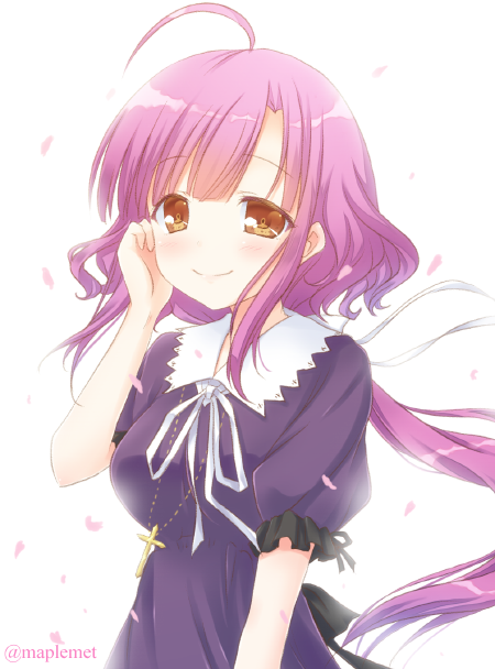 sakura megumi (gakkou gurashi!) drawn by satou_kaede_(maple_woods)