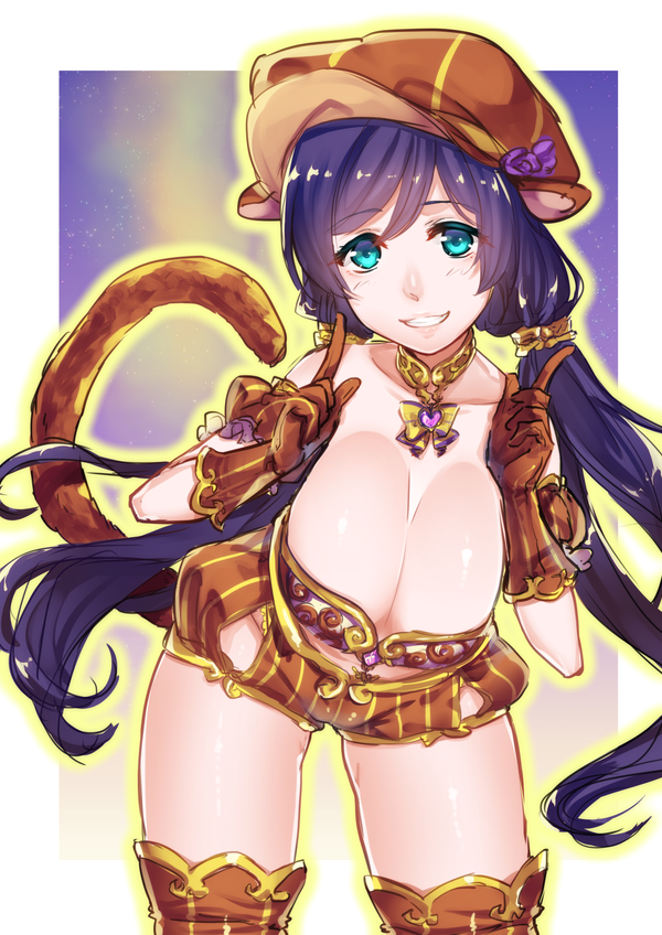 tojo nozomi (love live! and 1 more) drawn by kitasaya_ai