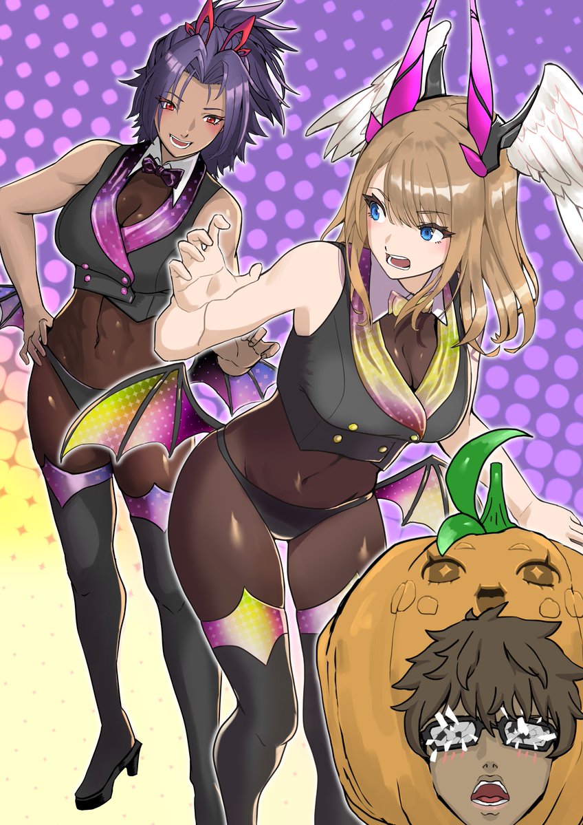 eunie, taion, manana, and ashera (xenoblade chronicles and 1 more) drawn by karian909