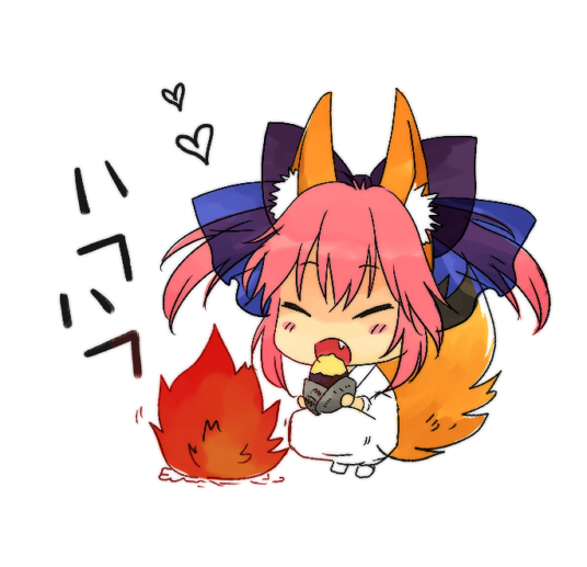 tamamo and tamamo no mae (fate and 1 more) drawn by izru