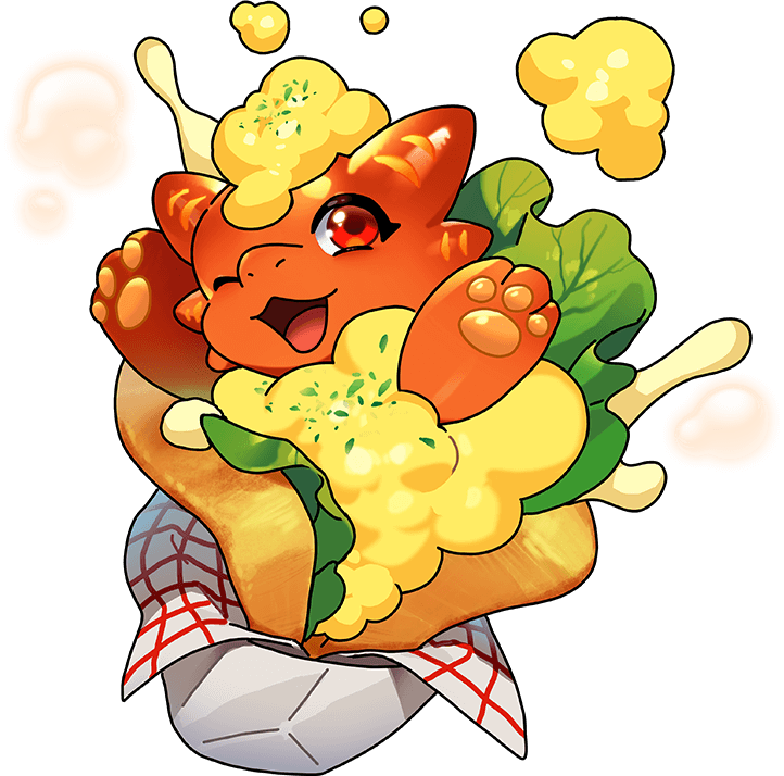 egg mayo dragon (dragon village and 1 more)