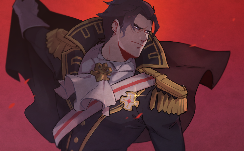 barok van zieks (ace attorney and 1 more) drawn by tamami