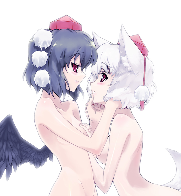 shameimaru aya and inubashiri momiji (touhou) drawn by tonbi