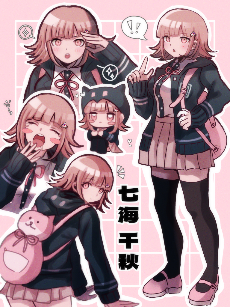 nanami chiaki (danganronpa and 2 more) drawn by ikemen'na_ore-shi