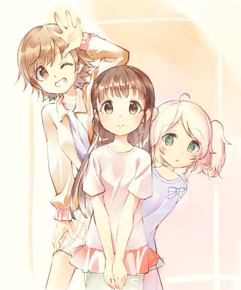 honda mio, yusa kozue, and fukuyama mai (idolmaster and 1 more) drawn by kawaseki