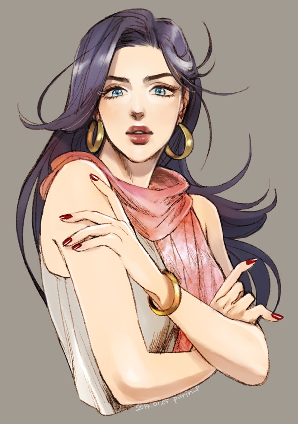 lisa lisa (jojo no kimyou na bouken and 1 more) drawn by purin_(iddunpg)