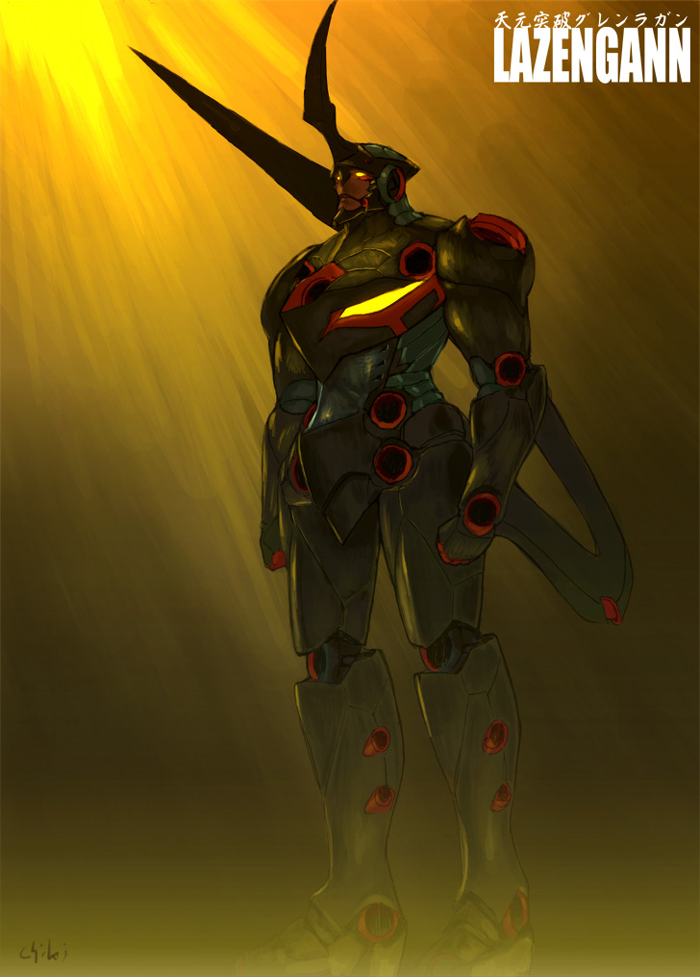 lazengann (tengen toppa gurren lagann) drawn by chiki_(botugo)