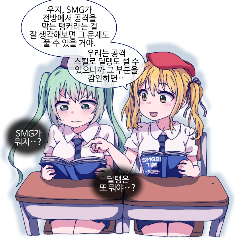 micro uzi and sten mkii (girls' frontline) drawn by sidarim